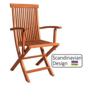 teak Chair w Armrests