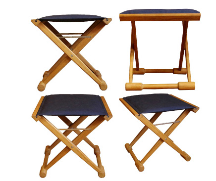 Teak Folding Captains Stool