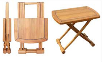 Teak Folding Table, Rectangular End-table
