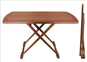 Teak Folding Table, Rectangular