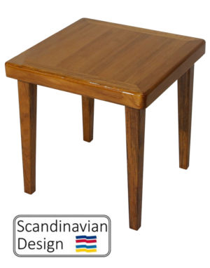 High Gloss Teak End Table