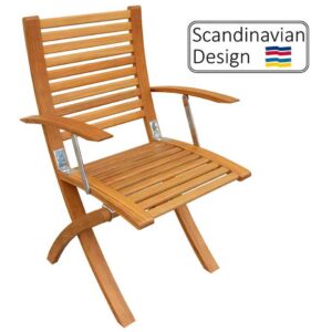Teak Folding Marstrand Chair w Slats