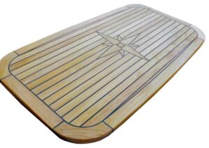 Teak Table, Star Inlay, Classic Comfort